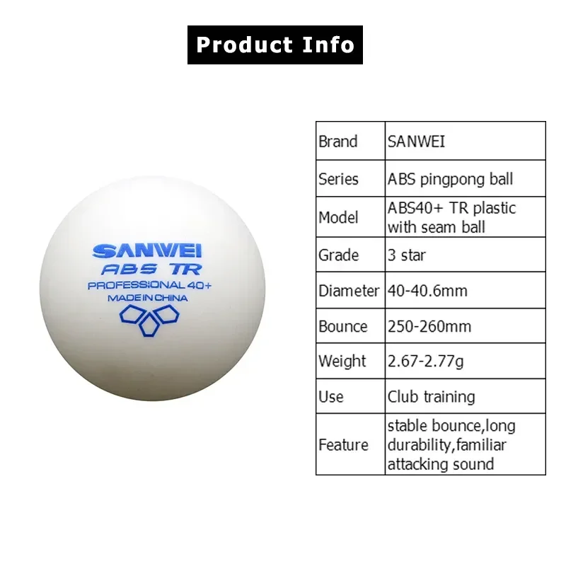 SANWEI-ABS TR 3 Star Table Ten - Table Tennis Olympics 评论和价格