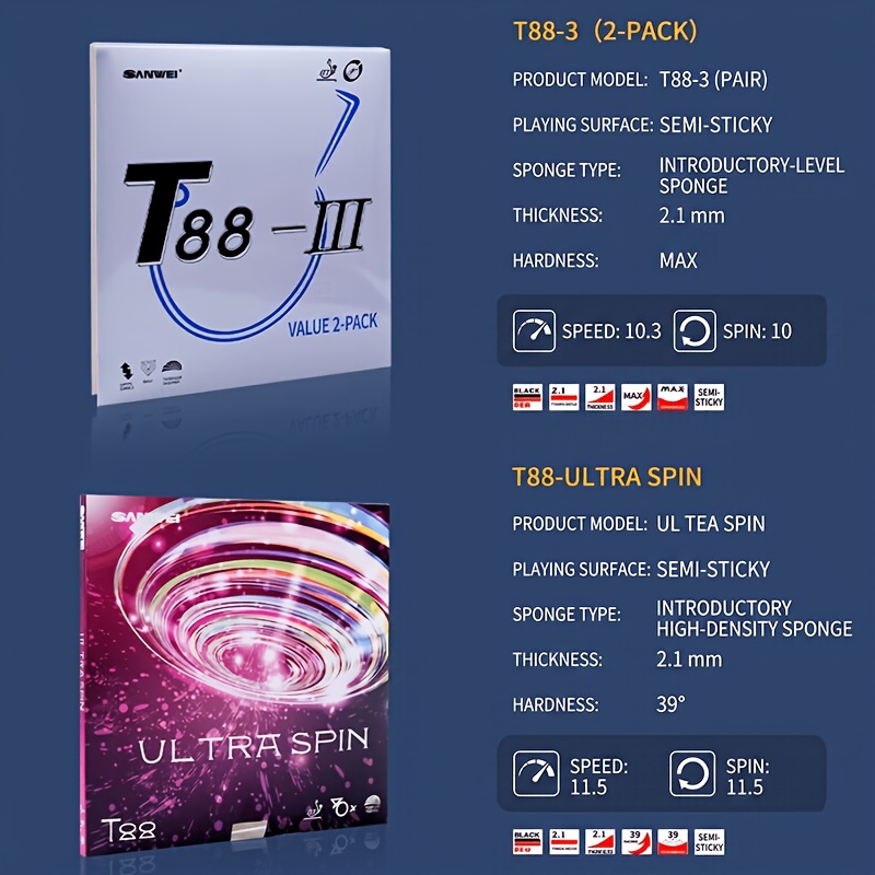 Three-Dimensional T88 Series T - Table Tennis Racket 评论和价格